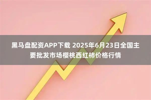 黑马盘配资APP下载 2025年6月23日全国主要批发市场樱桃西红柿价格行情